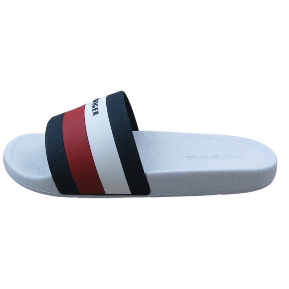 Tommy Hilfiger Earthy Slide Pool Sandal White Men’s - Picture 4 of 6